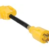 Camco Power Grip 12 in. 30 amps RV Electrical Adapter 30-30 AMP 1 pk