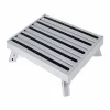 Camco Silver Aluminum Adjustable Step Stool 19 L x 9 H x 14-1/2 W in.