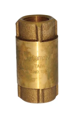 Campbell 1/2 in. D X 1/2 in. D FIP Red Brass Spring Loaded Check Valve