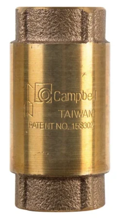 Campbell 3/4 in. D X 3/4 in. D FNPT x FNPT Red Brass Spring Loaded Check Valve