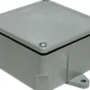 Cantex New Work Square PVC 1 gang Junction Box Gray