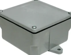 Cantex New Work Square PVC 1 gang Junction Box Gray