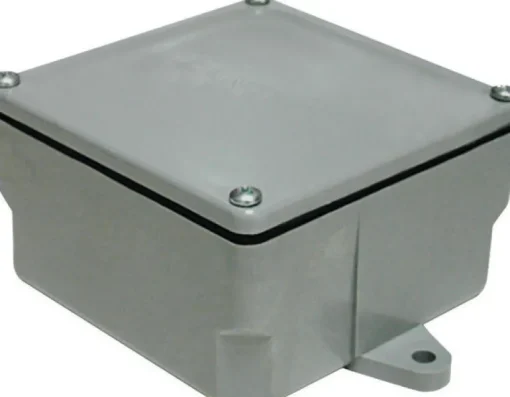 Cantex New Work Square PVC 1 gang Junction Box Gray