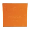 Cantex Square PVC 3 gang Divider Plate Orange