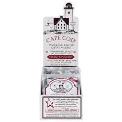 Cape Cod Vanilla Scent Fine Metal Cleaner and Polish 2 pk Cloth (Pack of 36)