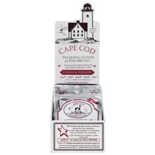 Cape Cod Vanilla Scent Fine Metal Cleaner and Polish 2 pk Cloth (Pack of 36)