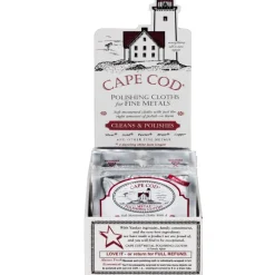 Cape Cod Vanilla Scent Fine Metal Cleaner and Polish 2 pk Cloth (Pack of 36)
