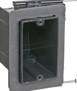 Carlon 22-1/2 cu in Rectangle Plastic 1 gang Electrical Box Black