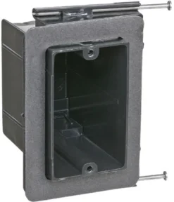Carlon 22-1/2 cu in Rectangle Plastic 1 gang Electrical Box Black