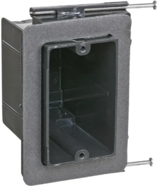 Carlon 22-1/2 cu in Rectangle Plastic 1 gang Electrical Box Black