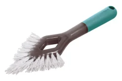 Casabella Smart Scrub 4.7 in. W Medium Bristle Plastic/Rubber Handle Grout Brush