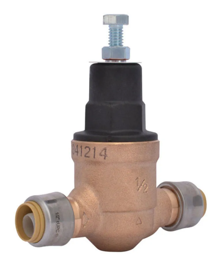 Cash Acme 1/2 in. Push to Connect Bronze Pressure Regulating Valve