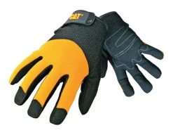 Cat Men's Indoor/Outdoor Padded Work Gloves Black/Yellow XL 1 pair