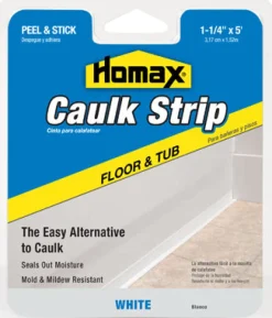 CAULKSTRIP TUB1.25X5'WHT