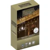 Celebrations Gold LED Mini Warm White 100 ct Icicle Christmas Lights 6 ft.