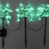 Celebrations Spider Lighted Green Pathway Lights 19.25 in. H x 8 in. W 3 pk (Pack of 6)