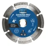 Century Drill & Tool 4 in. D X 7/8 in. Diamond Segmented Rim Diamond Saw Blade 1 pk