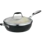 Ceramica Deluxe 11 in Ceramic Covered Deep Skillet - Black