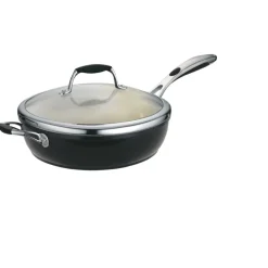 Ceramica Deluxe 11 in Ceramic Covered Deep Skillet - Black