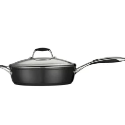 Ceramica Deluxe 11 in Ceramic Covered Deep Skillet - Black