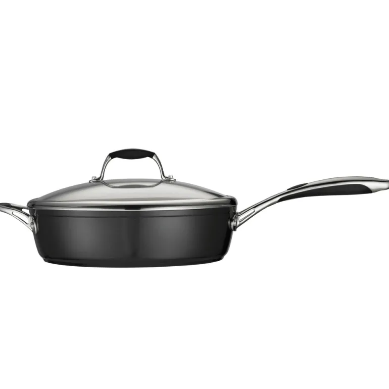 Ceramica Deluxe 11 in Ceramic Covered Deep Skillet - Black