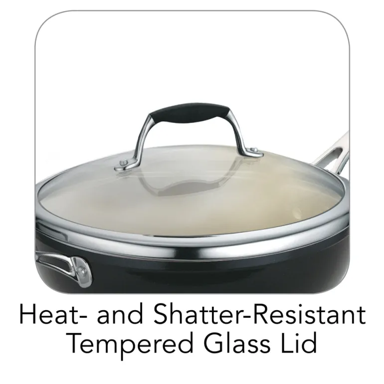 Ceramica Deluxe 11 in Ceramic Covered Deep Skillet - Black