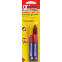 C.H. Hanson 4-1/4 in. L Lumber Crayon Set Red/Yellow 2 pc.