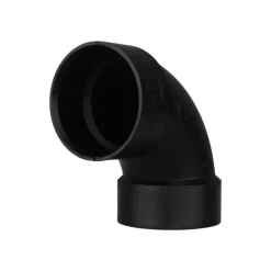 Charlotte Pipe 3 in. Hub X 3 in. D Hub ABS 90 Degree Elbow