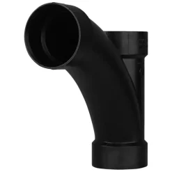 Charlotte Pipe 3 in. Hub X 3 in. D Hub ABS Long Turn Tee Wye