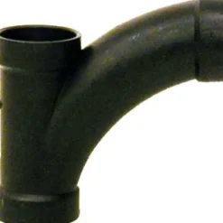 Charlotte Pipe 3 in. Hub X 3 in. D Hub ABS Long Turn Tee Wye