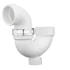 Charlotte Pipe 1-1/2 in. Hub X 1-1/2 in. D Hub PVC P-Trap with Clean Out 1 pk