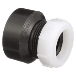 Charlotte Pipe 1-1/2 in. MPT X 1-1/4 in. D Spigot ABS Trap Adapter