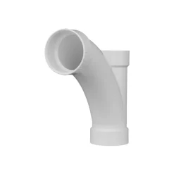 Charlotte Pipe Schedule 40 4 in. Hub X 4 in. D Hub PVC Long Turn Wye 1 pk