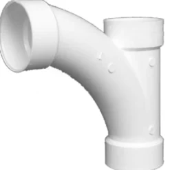 Charlotte Pipe Schedule 40 4 in. Hub X 4 in. D Hub PVC Long Turn Wye 1 pk