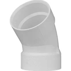 Charlotte Pipe Schedule 40 4 in. Hub X 4 in. D Hub PVC 45 Degree Elbow 1 pk