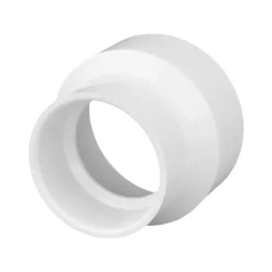 Charlotte Pipe Schedule 40 3 in. Hub X 4 in. D Hub PVC Reducing Coupling 1 pk