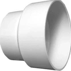 Charlotte Pipe Schedule 40 3 in. Hub X 4 in. D Hub PVC Reducing Coupling 1 pk