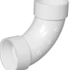 Charlotte Pipe Schedule 40 4 in. Hub X 4 in. D Hub PVC Long Sweep Elbow 1 pk