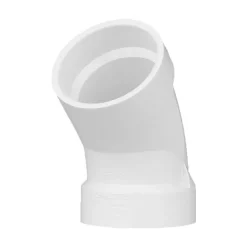 Charlotte Pipe Schedule 40 2 in. Hub X 2 in. D Hub PVC 45 Degree Elbow 1 pk