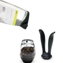 Chef'n 3 in. W Black/Clear Plastic Pepper Ball Grinder (Pack of 6)