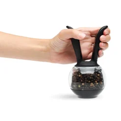 Chef'n 3 in. W Black/Clear Plastic Pepper Ball Grinder (Pack of 6)
