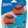 Chuckit! Blue/Orange Rubber Fetch Ball Ultra Ball Medium 2 pk