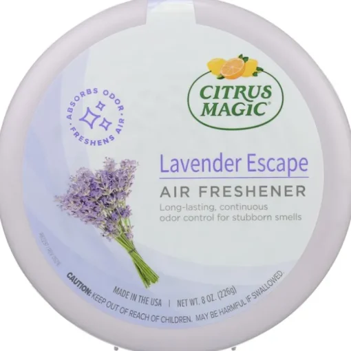 Citrus Magic Odor Absorber - Solid Lavender - Case of 6 - 8 oz