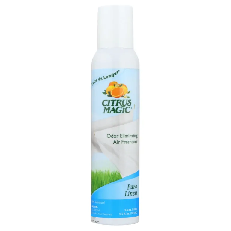 Citrus Magic Pure Linen Scent Air Freshener Spray 3 oz. Aerosol (Pack of 6)