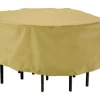Classic Accessories Terrazzo 23 in. H X 69 in. W X 69 in. L Brown Polyester Dining Set Cover