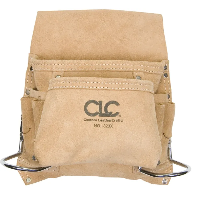 CLC 3 in. W X 12.5 in. H Suede Nail and Tool Pocket Apron 8 pocket Tan 1 pc