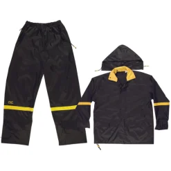 CLC Climate Gear Black Nylon Rain Suit XL