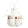 CLC Heavy Duty 4 pocket Canvas/Cotton Bib Apron White 1 pk