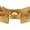 CLC Heavy Duty 8 pocket Leather/Suede Work Apron Tan 1 pk