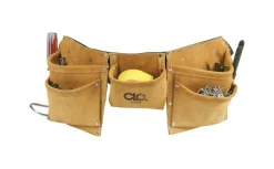 CLC Heavy Duty 8 pocket Leather/Suede Work Apron Tan 1 pk